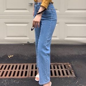 & Other Stories High Waisted Front Slit Jeans